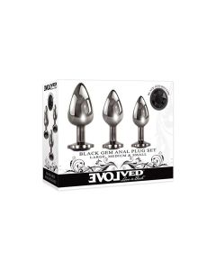 Evolved Black Gem Anal Plug set